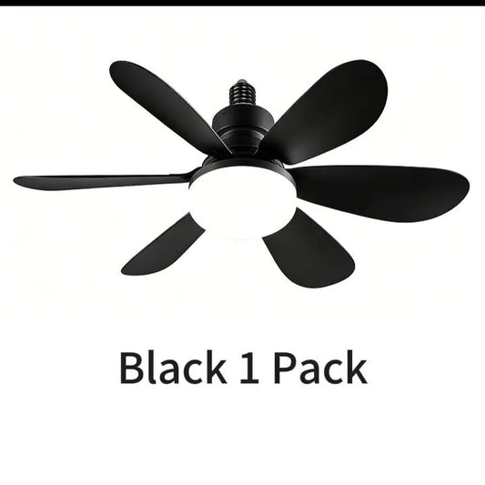 20.5-Inch Dimmable Socket Fan Light with Remote Control for Versatile Indoor Use in Garage, Kitchen, Bedroom, Balcony, Living Room, and Laundry Room