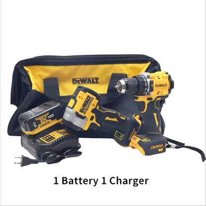 DEWALT DCF850 & DCF805 XR Brushless Cordless Impact Wrench Set with Lithium Batteries - Lightweight, High Torque, Fast Rotation, Electronic Brake, and Control Mode for Professional Contractors and Construction Applications