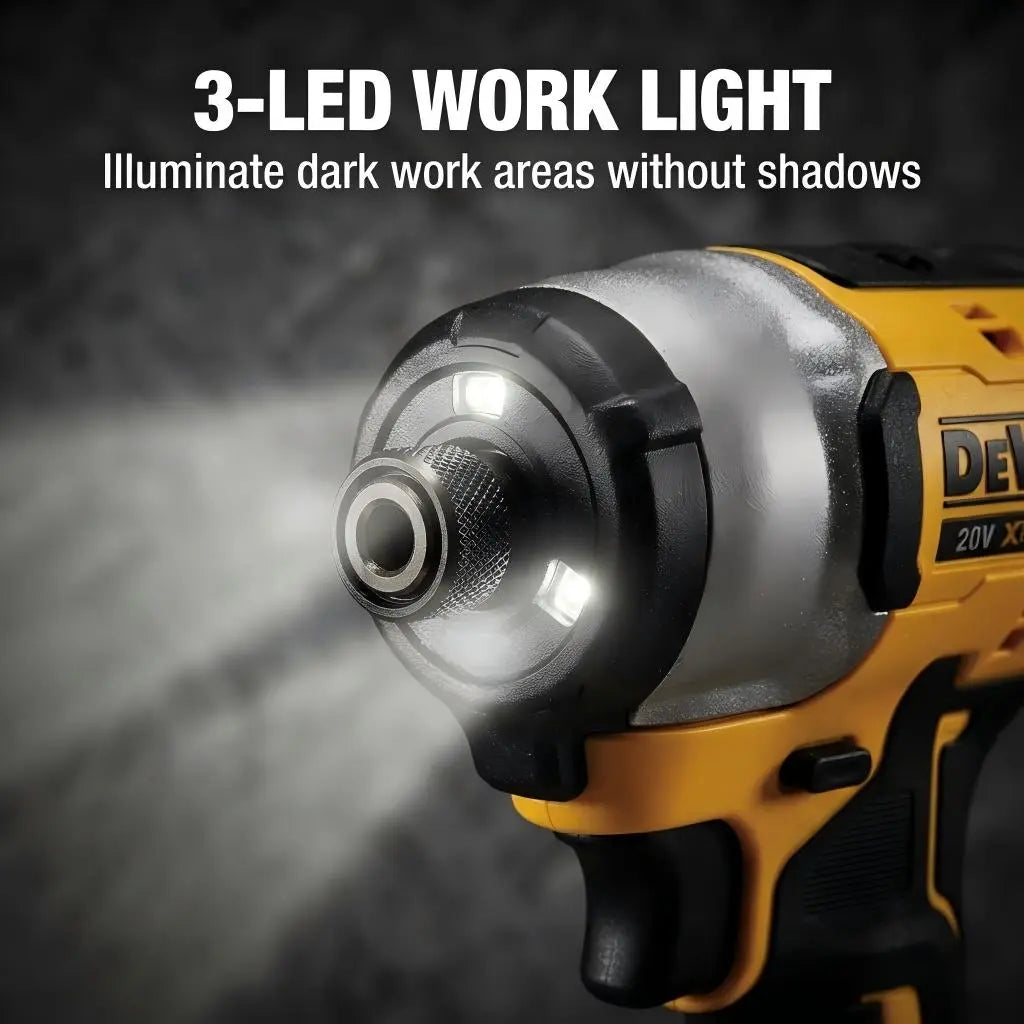 DEWALT DCF850 & DCF805 XR Brushless Cordless Impact Wrench Set with Lithium Batteries - Lightweight, High Torque, Fast Rotation, Electronic Brake, and Control Mode for Professional Contractors and Construction Applications