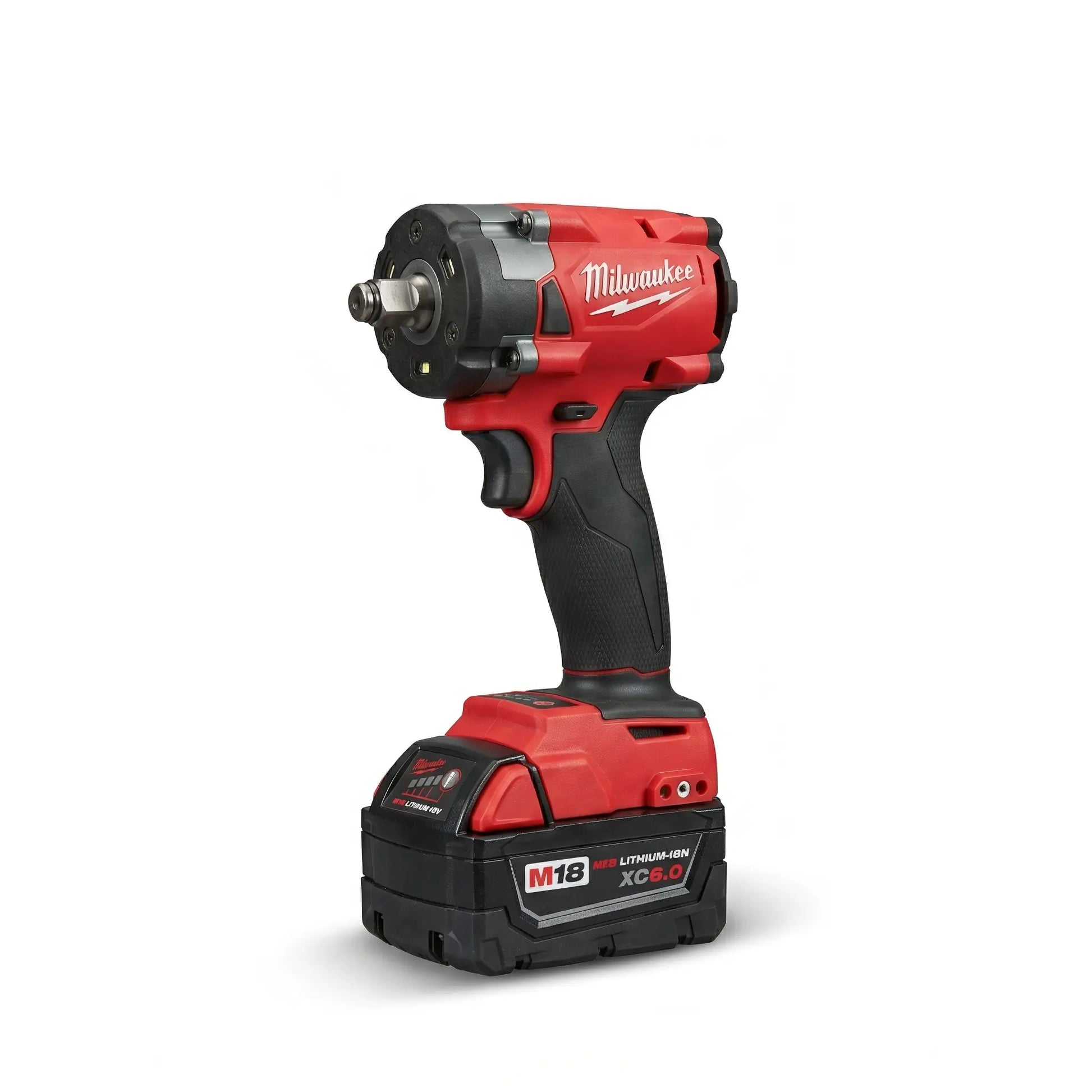 Milwaukee M18 FIW212 18V Cordless Impact Wrench, 1/2" Square Drive, 300Nm Torque, Adjustable No-Load Variable Speed, and Variable IPM for Mechanical Repair and Steel Fastening