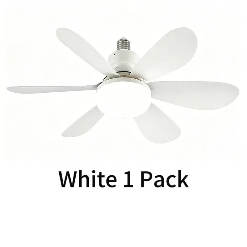 20.5-Inch Dimmable Socket Fan Light with Remote Control for Versatile Indoor Use in Garage, Kitchen, Bedroom, Balcony, Living Room, and Laundry Room