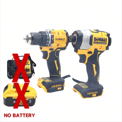 DEWALT DCF850 & DCF805 XR Brushless Cordless Impact Wrench Set with Lithium Batteries - Lightweight, High Torque, Fast Rotation, Electronic Brake, and Control Mode for Professional Contractors and Construction Applications