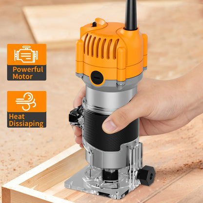 Advanced Woodworking Carving Machine with Precision Edge and Roller Guides for Accurate Edge Trimming and Irregular Wood Shaping, Ideal for Groove Milling and Edge Finishing, Perfect Gift for Woodworking Aficionados
