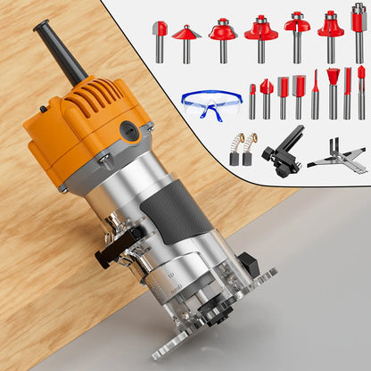 Advanced Woodworking Carving Machine with Precision Edge and Roller Guides for Accurate Edge Trimming and Irregular Wood Shaping, Ideal for Groove Milling and Edge Finishing, Perfect Gift for Woodworking Aficionados